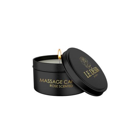 Bougie de massage érotique rose 100g - Le Désir