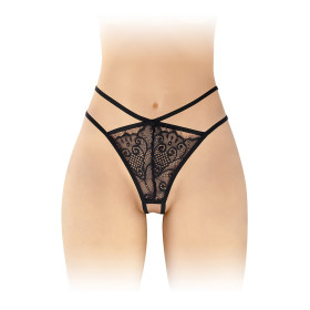 String ouvert Mylene - noir