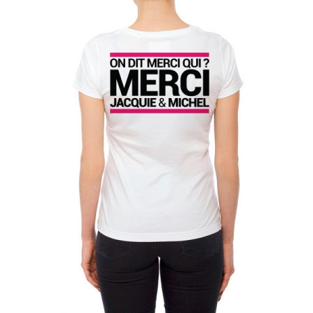 Tee-shirt  J&M blanc - spécial  femme