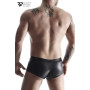 Shorty ouvert noir wetlook - Regnes