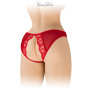 Culotte rouge ouverte Ambre - Fashion Secret