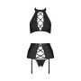 Ensemble sexy faux cuir Nancy - Passion
