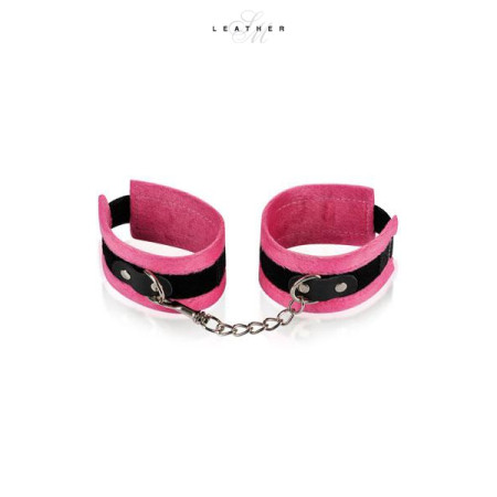 Menottes de poignets rose et noir