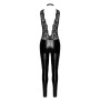 Combinaison collier Libido F298 wetlook et dentelle
