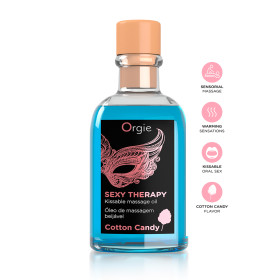 Huile de massage embrassable Sexy Therapy barbe à papa