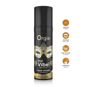 Gel d'excitation Dual Vibe Pina Colada Liquid Vibrator
