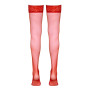 Bas autofixants rouge - Cotelli Legwear