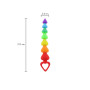 Stimulateur anal Rainbow Heart Beads - Toyjoy