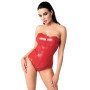Corset rouge Mysteria F355 wetlook